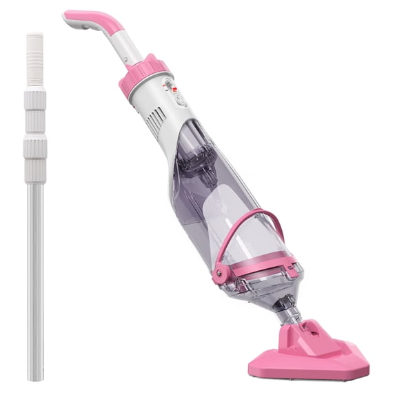 Cordless Pool Vacuum, Handheld Pool Vacuum for Above Ground Inground Pools, Spas and Hot Tubs, 60-Minute Runtime, Powerful Suction up to 18.5 gallons/min, Efficient Leaf and Debris Removal