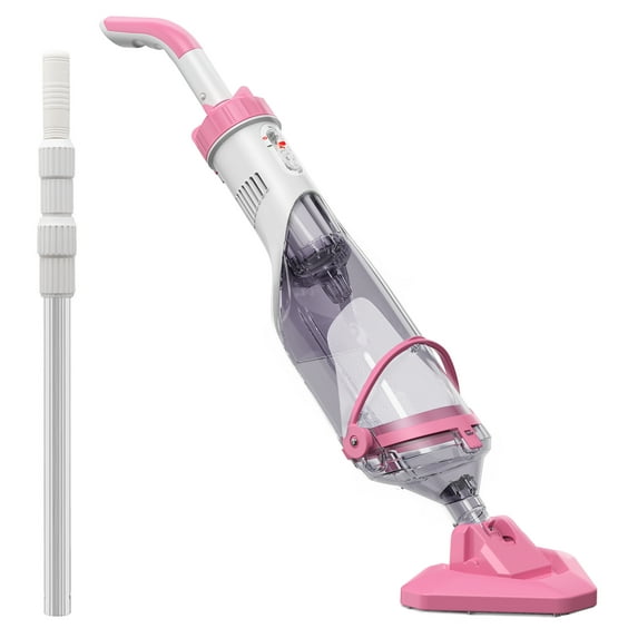 Cordless Pool Vacuum, Handheld Pool Vacuum for Above Ground Inground Pools, Spas and Hot Tubs, 60-Minute Runtime, Powerful Suction up to 18.5 gallons/min, Efficient Leaf and Debris Removal