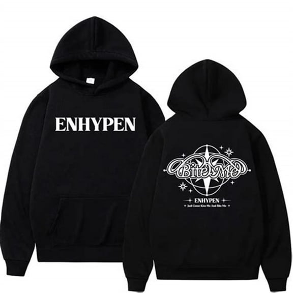 Enhypen Hoodie Kpop ENHYPEN Bands Bite Me Cool Fashion Women Men Winter Casual Pullovers Sweatshirt