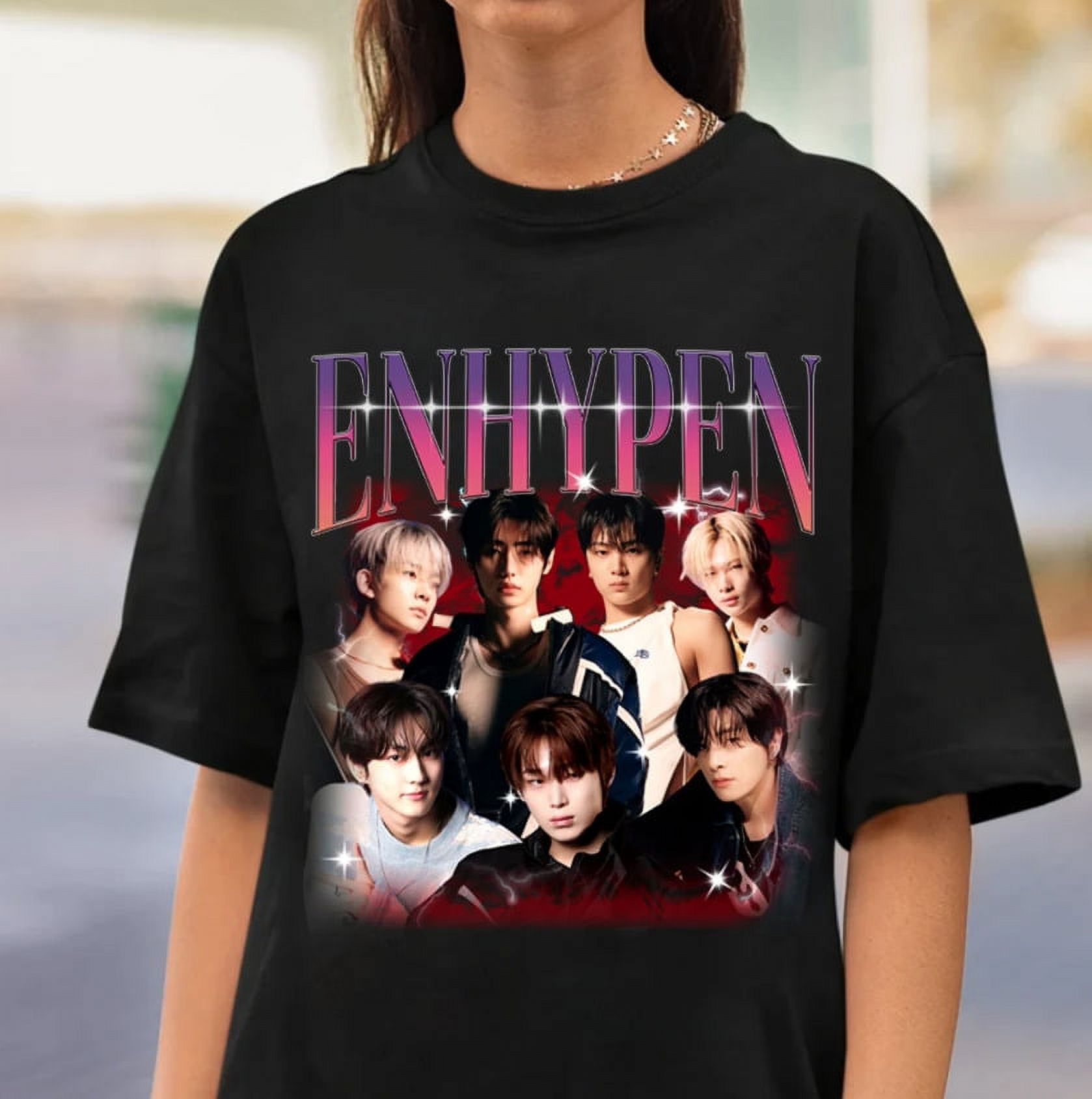 Enhypen Kpop Sweatshirt, Enhypen Fate World Tour Shirt, Enhypen Dark