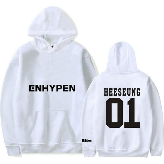 Enhypen Merch Hoodie 90s Korean Group Women Men's Pullover Harajuku Streetwear Sweatshirt