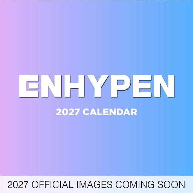 Enhypen Official 2027 12 X 24 Inch (Hanging) Monthly Square Wall Calendar Plastic-Free, (Paperback)