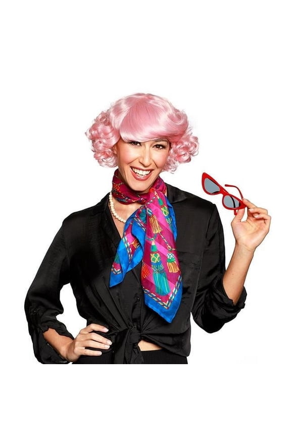 Enigma 00114 PNK French Rosie Grease Wig, Pink