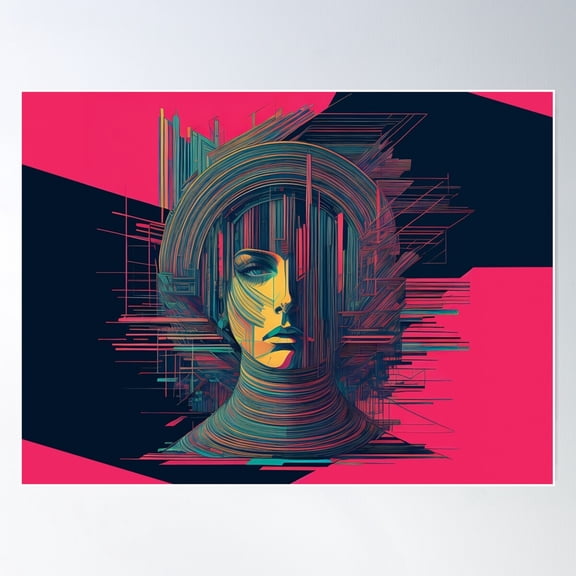 Enigma Unveiled Poster Wall Art, Modern Wall Decor For Living Room Bedroom, 12x18 UNFRAMED