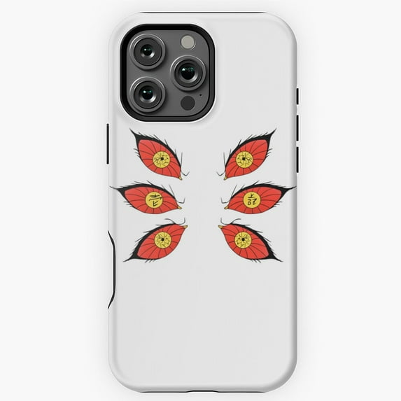 Enigmatic Eyes of Kokushibo Demon Slayer Phone Case for iPhone 16 15 14 13 12 11 Pro Max