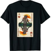 Enigmatic Werewolf Card Tee - Unveil the Cryptid Mystery in Sizes S to 3XL - Unique Canine Art Design