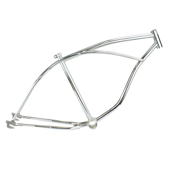 Enix 26" Chrome Beach Cruiser Bike Bicycle Frame, Silver