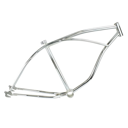 Enix 26" Chrome Beach Cruiser Bike Bicycle Frame, Silver
