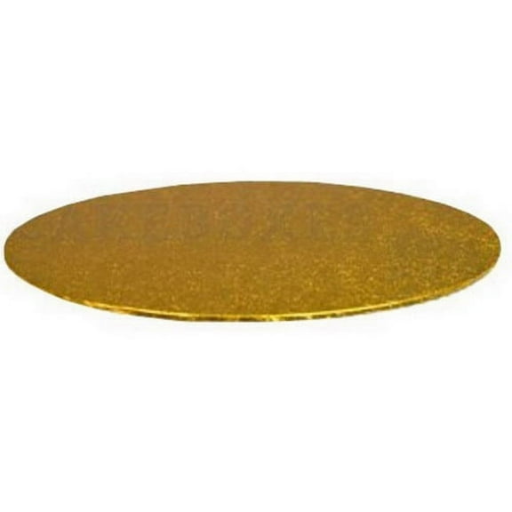 Enjay Converters Straight Edge Cake Circle Gold, 14" Diameter | 24/Case