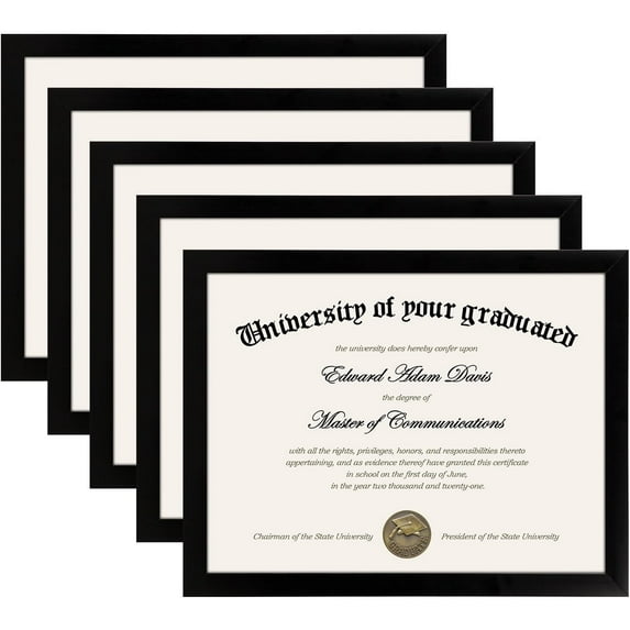 EnjinZZ Certificate Frame with High Definition Glass 8 5 by 11 Picture EnjinZZ Certificate Frame with High Definition Glass 8 5 by 11 Picture