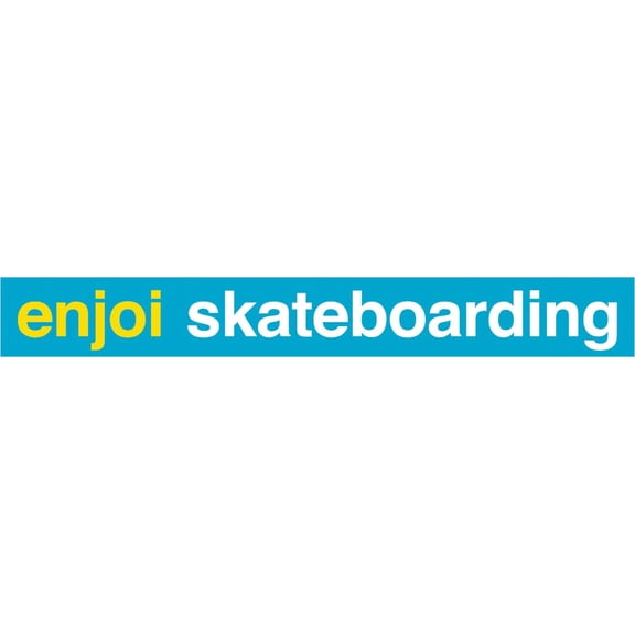Enjoi Skateboarding Decal Blue , 1 Sticker