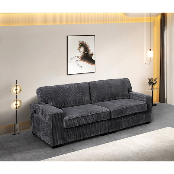 Enjoy A Relaxing Sit With Grey Velvet And Construction Comfort