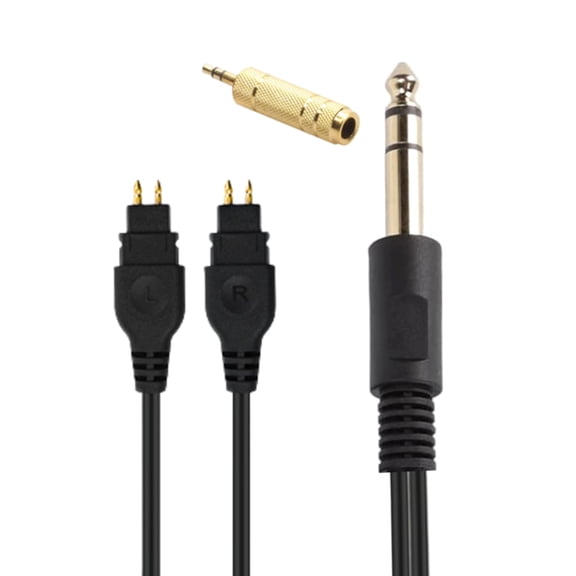 Enjoy Clear Sound Quality with this Replacement 6.35mm to 2Pin Cable for HD580 HD600 HD650 HD565 HD58X Headphones