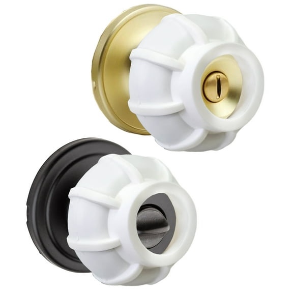 Enjoy Cover |Door Handle Grip Doorstop Knob Stopper Cover, Set of 2 Door Knob Grips for Arthritis & Seniors,Universal Size Wall Protector