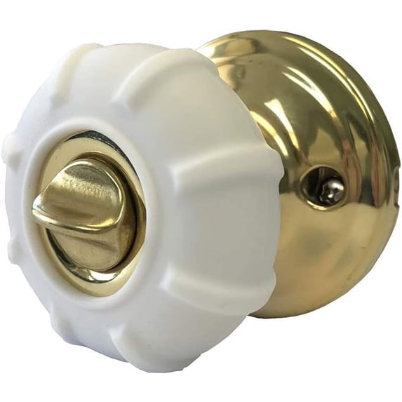 Enjoy Cover New Door Knob Cover Grips Non Slip Arthritis & Senior Living Aids Grippy Easy Open Decorative. Simple Functional Effective Solution- 4 Pack (White, Cove)