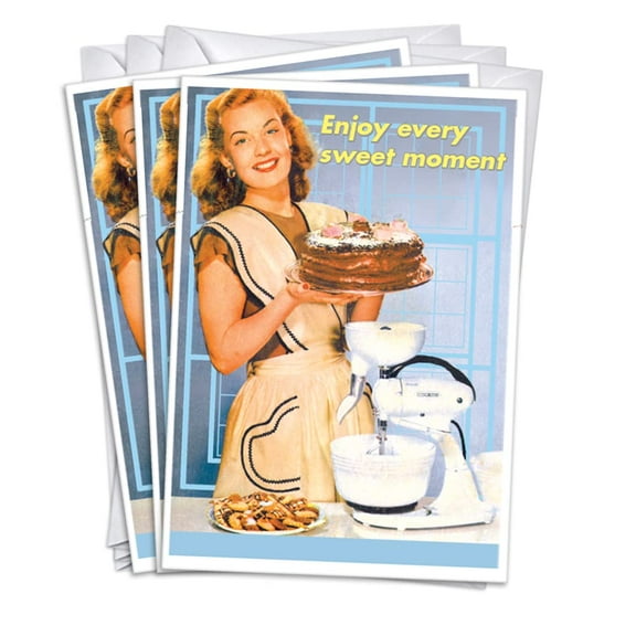 Enjoy Every Calorie Womens Birthday Greeting Cards | 1 Pack Single (5x7)