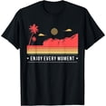 thumbnail image 1 of Enjoy Every Moment Retro Summer T-Shirt, 1 of 3