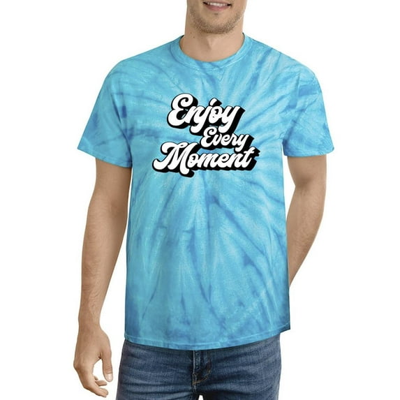 Enjoy Every Moment. Tie Dye Cyclone Men -Image by Shutterstock, Male Medium
