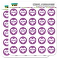 thumbnail image 1 of Enjoy Heart Purple Polka Dots Wedding Bridal Birthday Love 1" Scrapbooking Crafting Stickers, 1 of 2