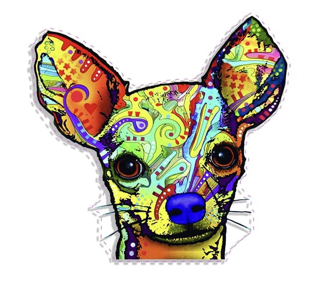 Enjoy It Dean Russo Chihuahua Car Stickers, Outdoor Rated Vinyl Sticker ...