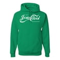 thumbnail image 1 of Enjoy Jesus Christ and Thou Shalt Never Thirst Coke Parody | Mens Inspirational/Christian Hooded Sweatshirt Graphic Hoodie, Kelly, 2XL, 1 of 3