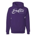 thumbnail image 1 of Enjoy Jesus Christ and Thou Shalt Never Thirst Coke Parody | Mens Inspirational/Christian Hooded Sweatshirt Graphic Hoodie, Purple, Medium, 1 of 3