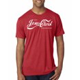 thumbnail image 1 of Enjoy Jesus Christ and Thou Shalt Never Thirst Coke Parody | Mens Inspirational/Christian Premium Tri Blend T-Shirt, Vintage Red, 2XL, 1 of 3