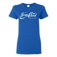 thumbnail image 1 of Enjoy Jesus Christ and Thou Shalt Never Thirst Coke Parody | Womens Inspirational/Christian Graphic T-Shirt, Royal, Small, 1 of 3