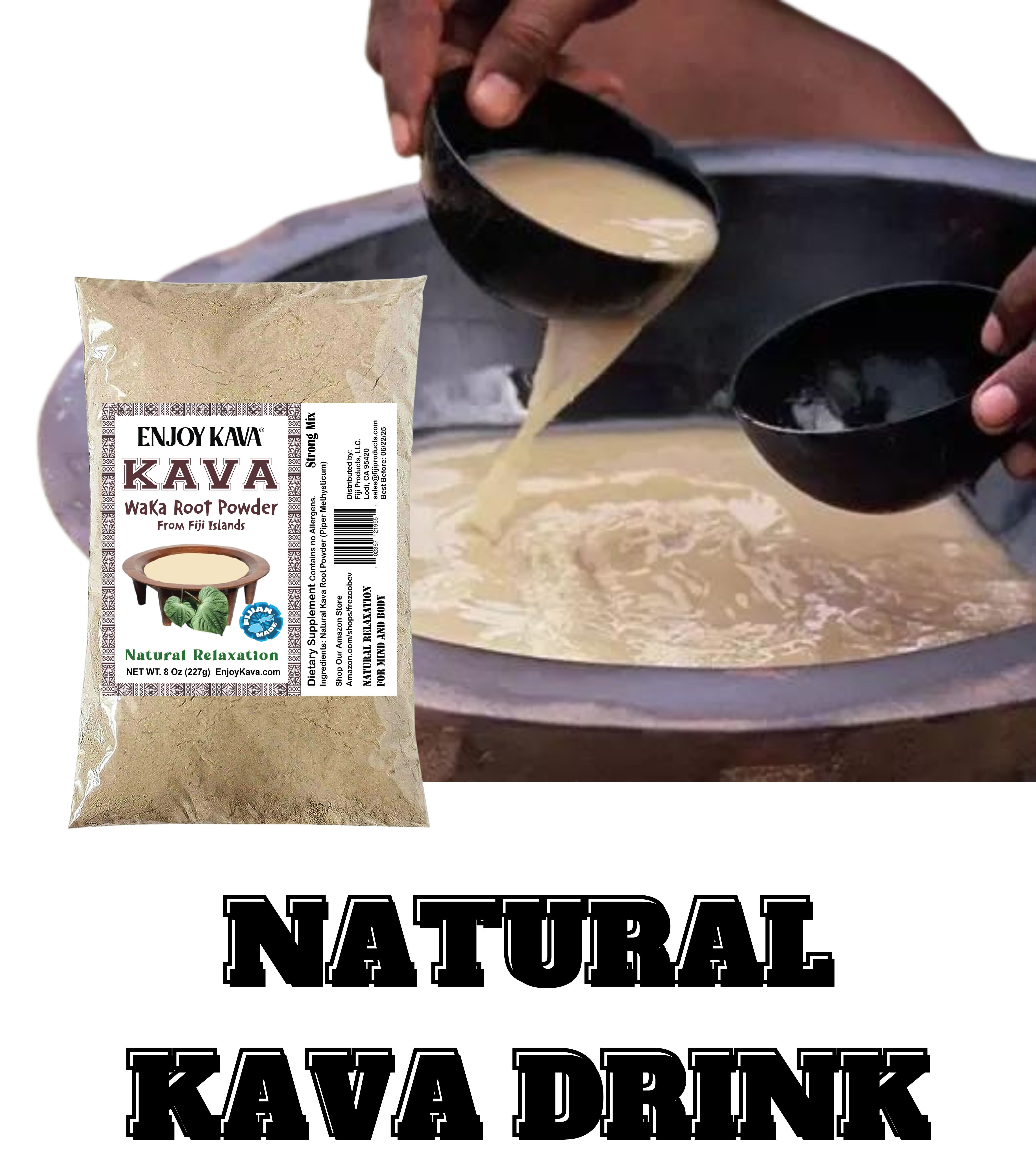 Enjoy Kava™ Noble Kava Root Powder (8 Oz) All Natural Stress Relief