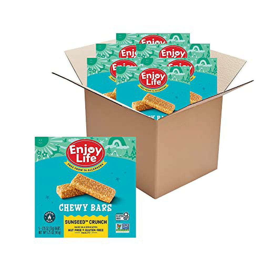 Enjoy Life Chewy Bars, Sunseed Crunch Nut Free Bars, Soy Free, Dairy