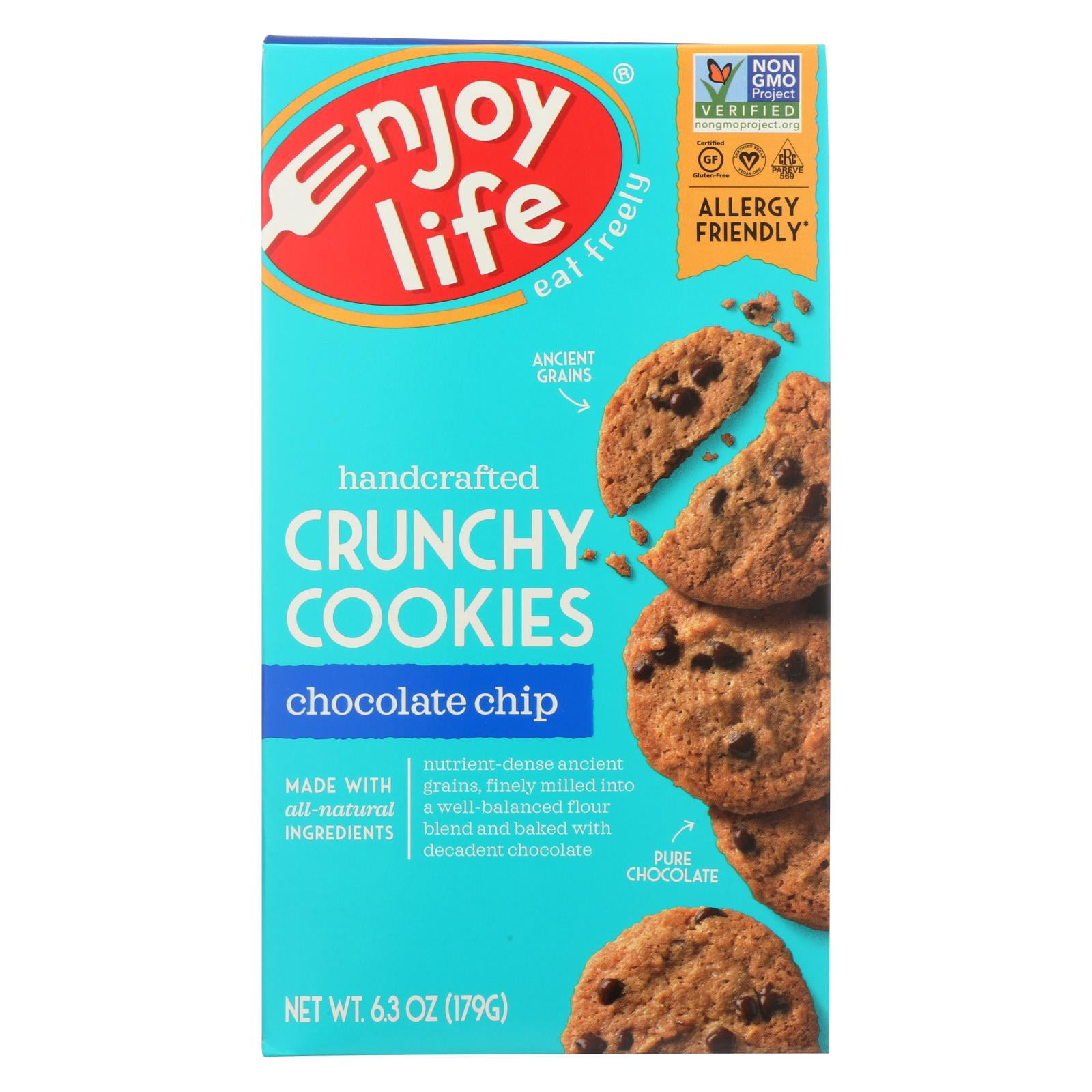 Enjoy Life Crunchy Chocolate Chip Cookies, 6.3 oz Box