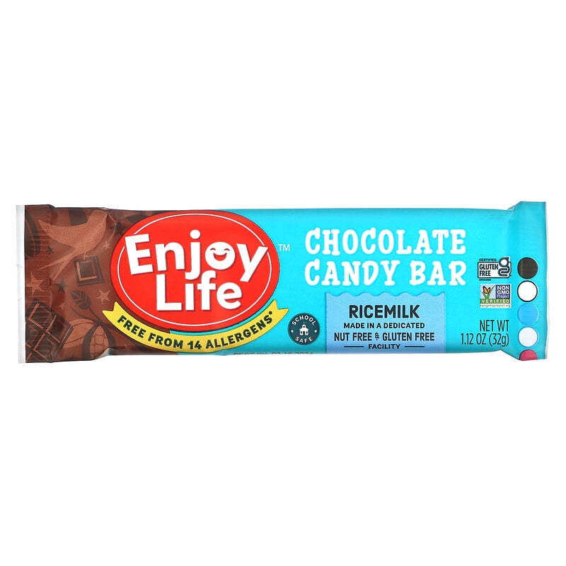 Enjoy Life Foods, Chocolate Flavored Confectionary Bars, Ricemilk, 1.12