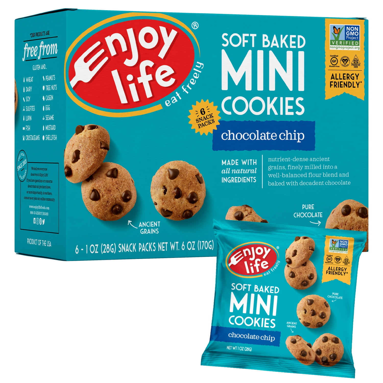 Amazon.com: Enjoy Life Mega Chunks Gluten Free Non-GMO Semi