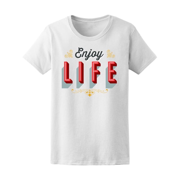 Enjoy Life Vintage T-Shirt Men -Image by Shutterstock, Male Small