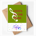 thumbnail image 1 of Enjoy Like Music High Notes Welcome Back Greeting Cards Envelopes Blank, 1 of 4