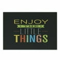 thumbnail image 1 of Enjoy the Little Things Cutting Board, Modern Style Calligraphy Colorful Letters Design with Grunge Effect, Decorative Tempered Glass Cutting and Serving Board, Small Size, Multicolor, by Ambesonne, 1 of 1