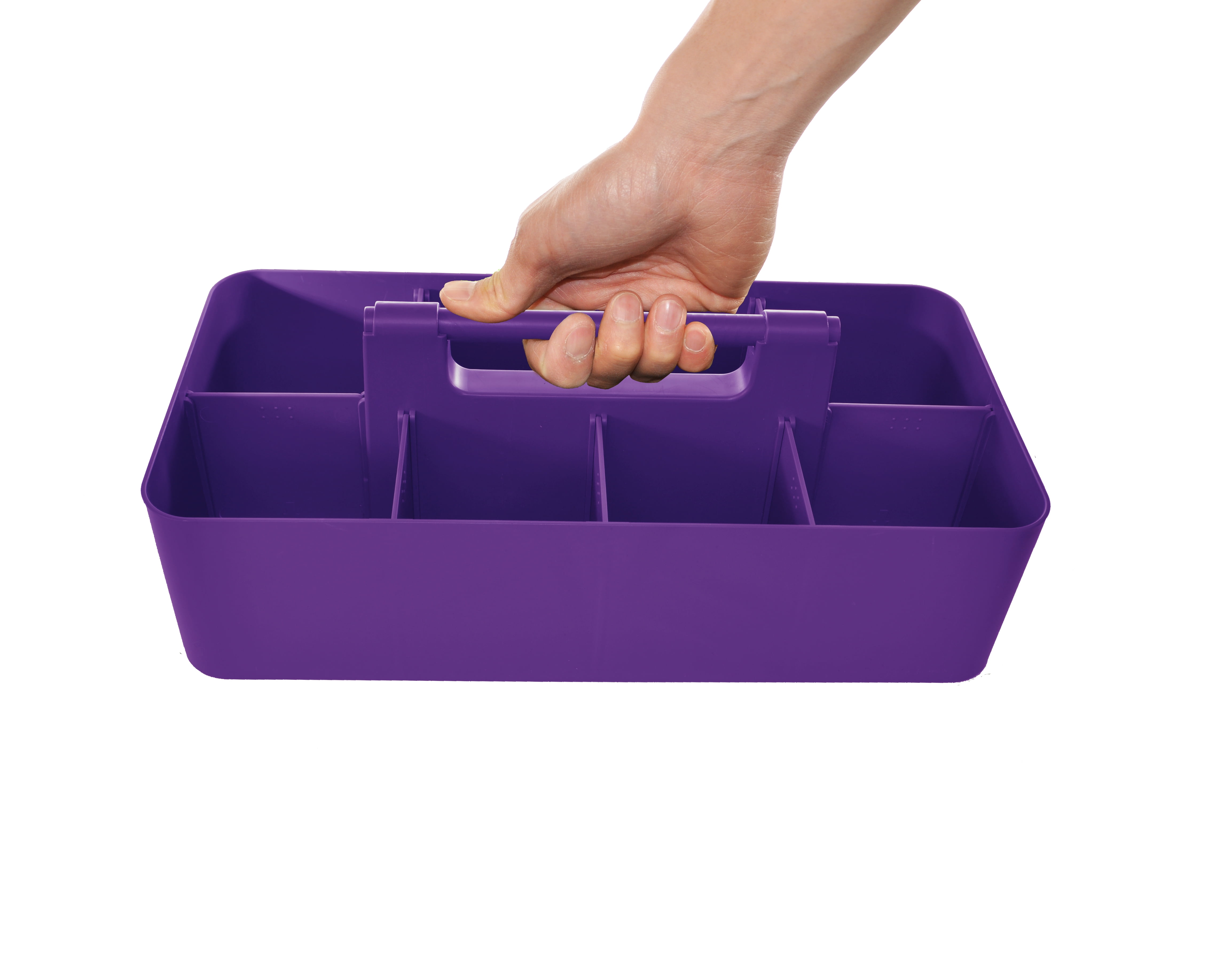 Enjoy Organizer Caddy Plastic Stackable Storage Bins for Home Office or Classroom Made In USA