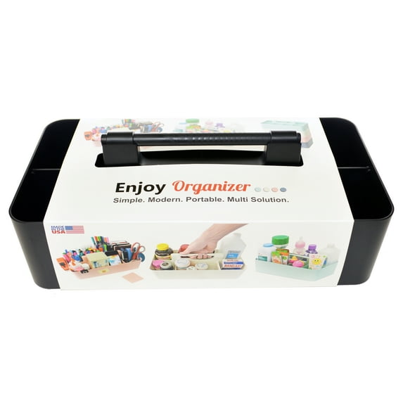 Enjoy Organizer Makeup Caddy Organizer Multipurpose Portable Stackable Plastic Storage Basket Made In USA