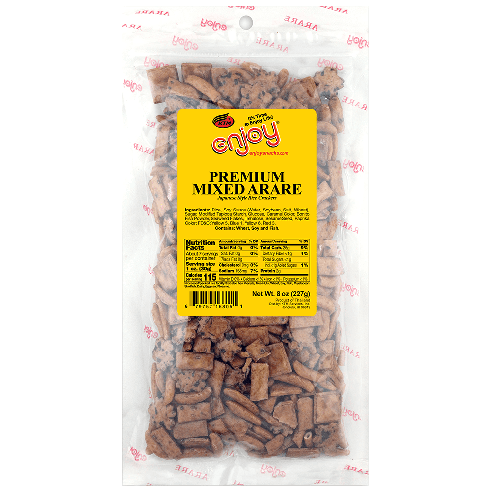Enjoy Premium Mixed Arare Rice Cracker, 8 oz