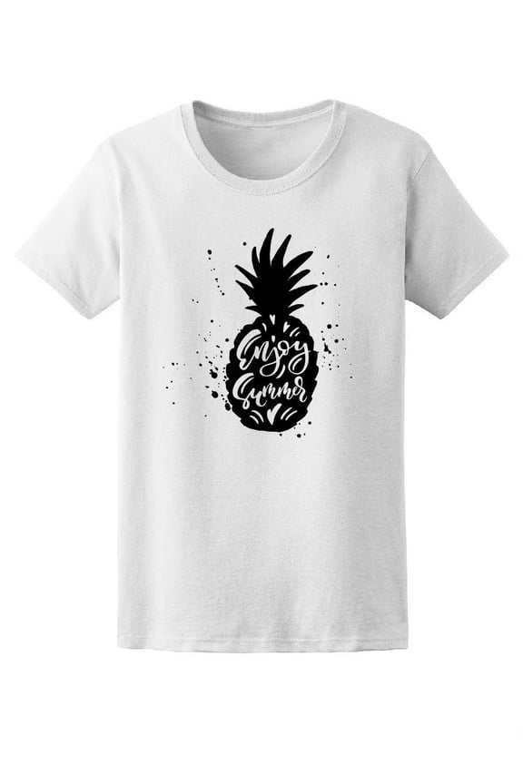 Enjoy Summer Tropical Pineapple Tee Women's -Image by Shutterstock