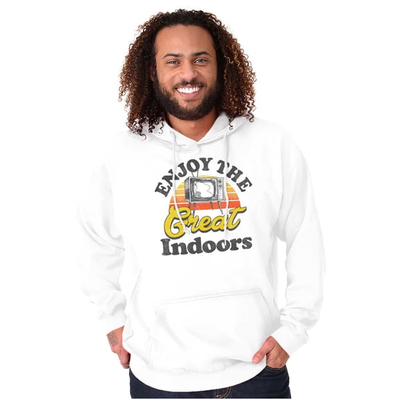 Enjoy The Great Indoors Vintage TV Hoodie Sweatshirt Women Men Brisco Brands X