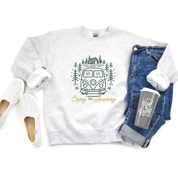 Enjoy The Journey T-Shirt, Retro Camping T-Shirt, Nature T-Shirt, Travel Lover T-Shirt, Ad