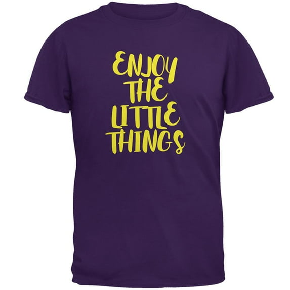 Enjoy The Little Things Mens T Shirt Purple 2XL