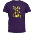 thumbnail image 1 of Enjoy The Little Things Mens T Shirt Purple X-LG, 1 of 1