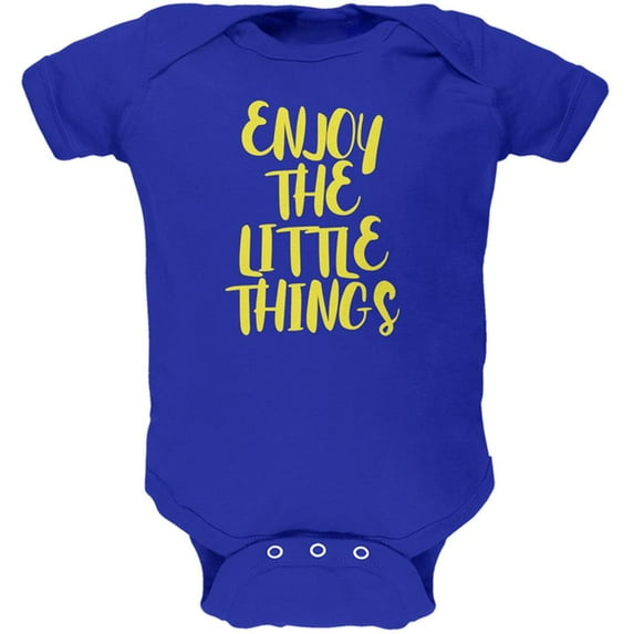 Enjoy The Little Things Soft Baby One Piece Royal 24 Month