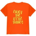 thumbnail image 1 of Enjoy The Little Things Youth T Shirt Orange YLG, 1 of 1