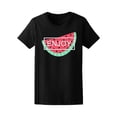 thumbnail image 1 of Enjoy, Tropical Watermelon T-Shirt Women -Image by Shutterstock, Female Small, 1 of 2