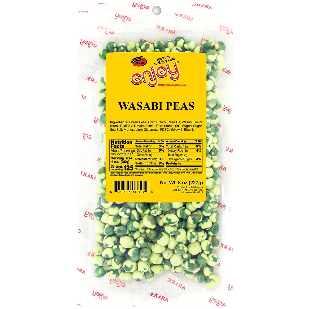 Enjoy Wasabi Peas, 8 oz