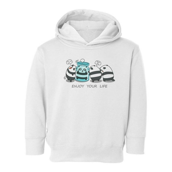 Enjoy Your Life Panda Hoodie Toddler -Image by Shutterstock, 4 Toddler