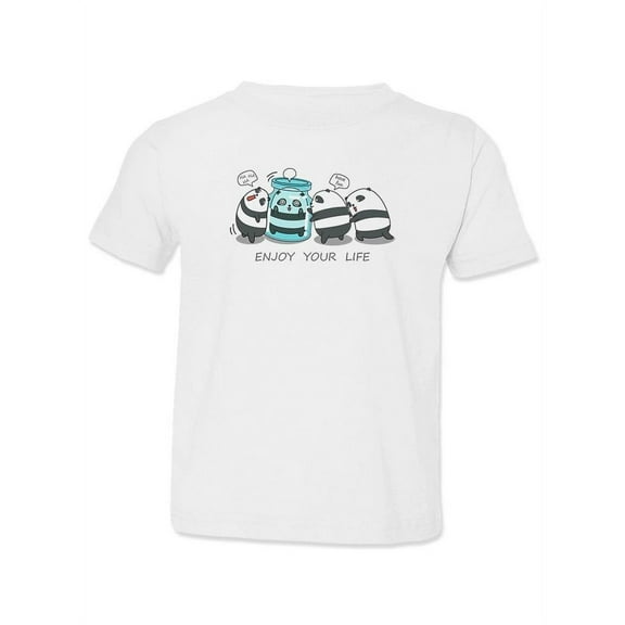 Enjoy Your Life Panda T-Shirt Toddler -Image by Shutterstock,  4 Toddler